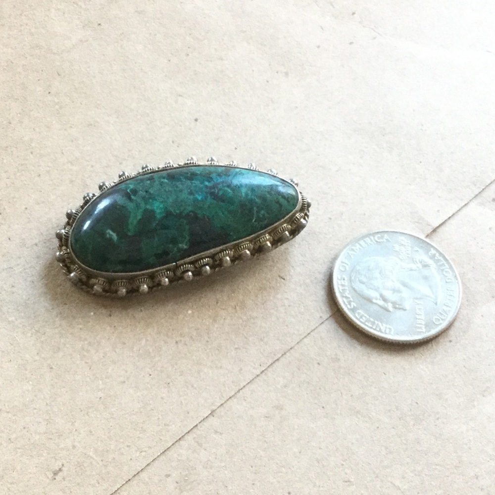 *SOLD* Eilat Stone Israel Brooch Pendant - Picture 1 of 4